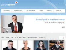Tablet Screenshot of parlonsante.com